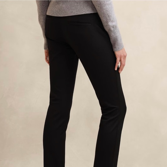 BANANA REPUBLIC PETITE BLACK PANTS - Picture 3 of 6